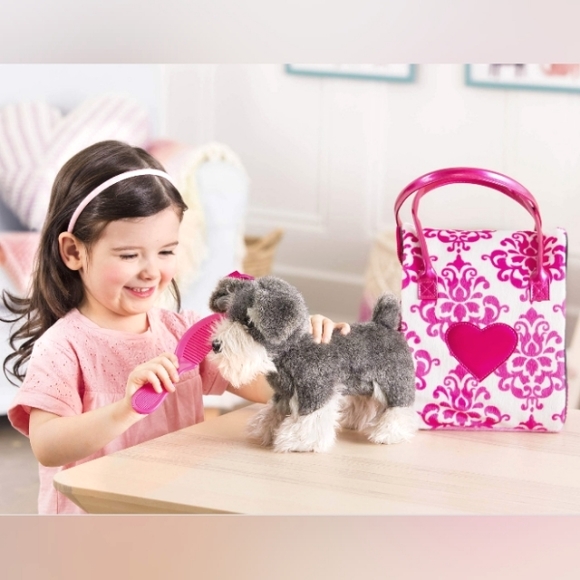 Pucci Pups Pink and White Plush Bag - Picture 3 of 7